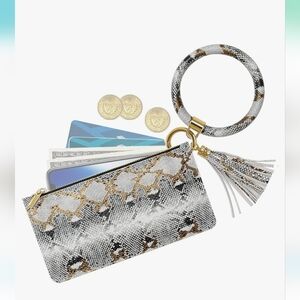 Snakeskin bracelet wristlet